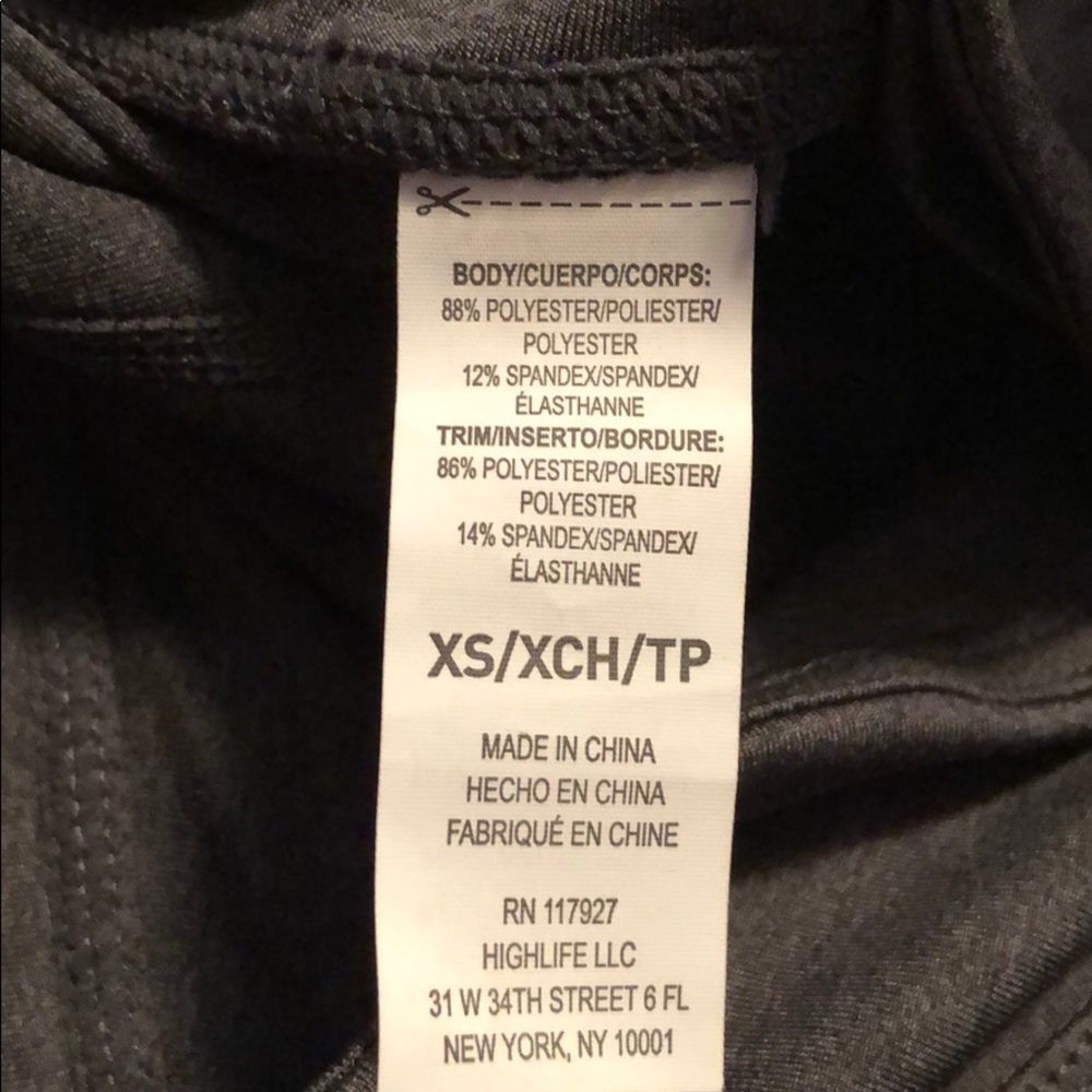 NWT Reebok Skinny Capri pants charcoal gray xs - Picture 6 of 7